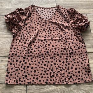 Ruffle sleeve top